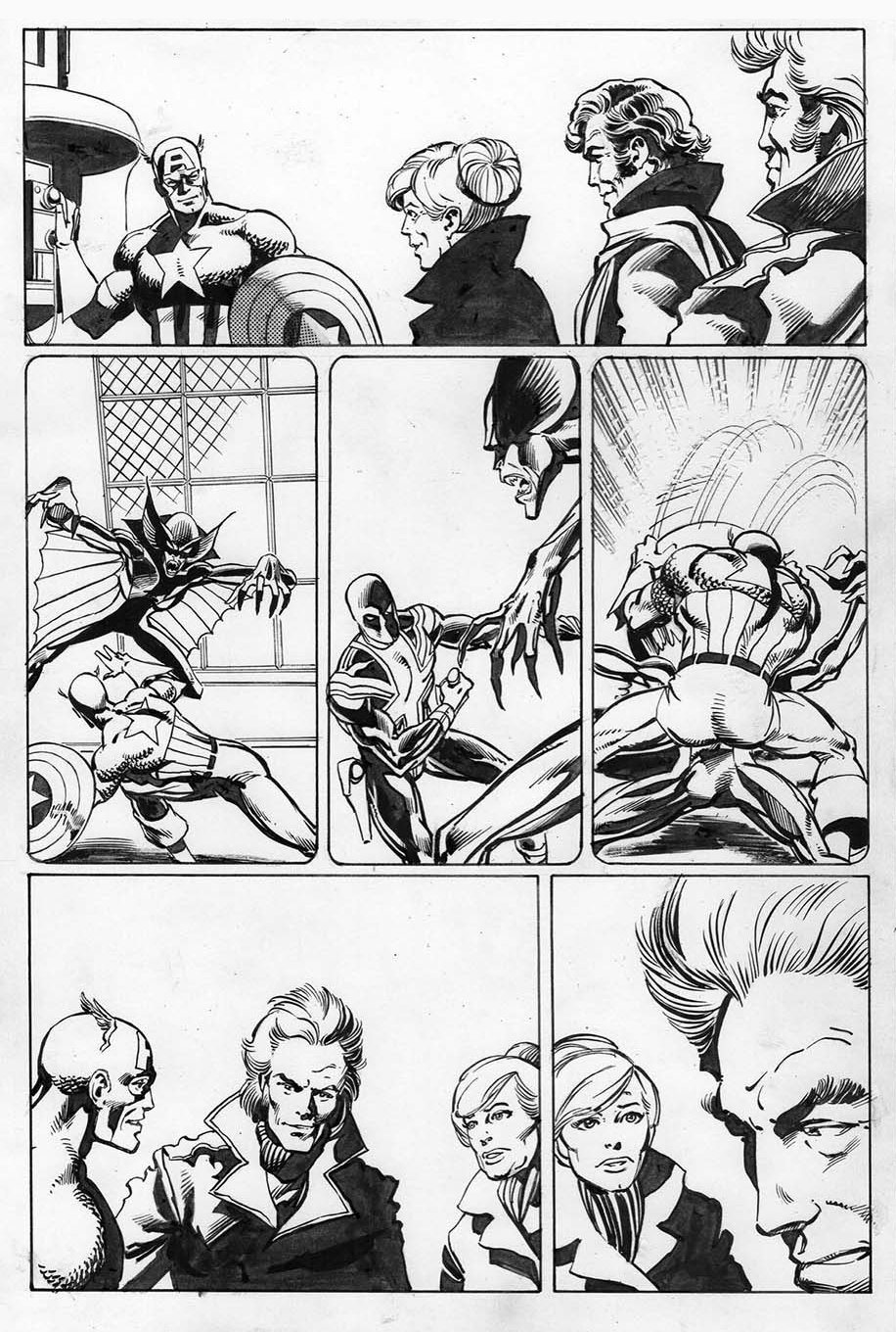 Captain America 256, P.3: Joe Rubinstein Inks, John Byrne Pencils