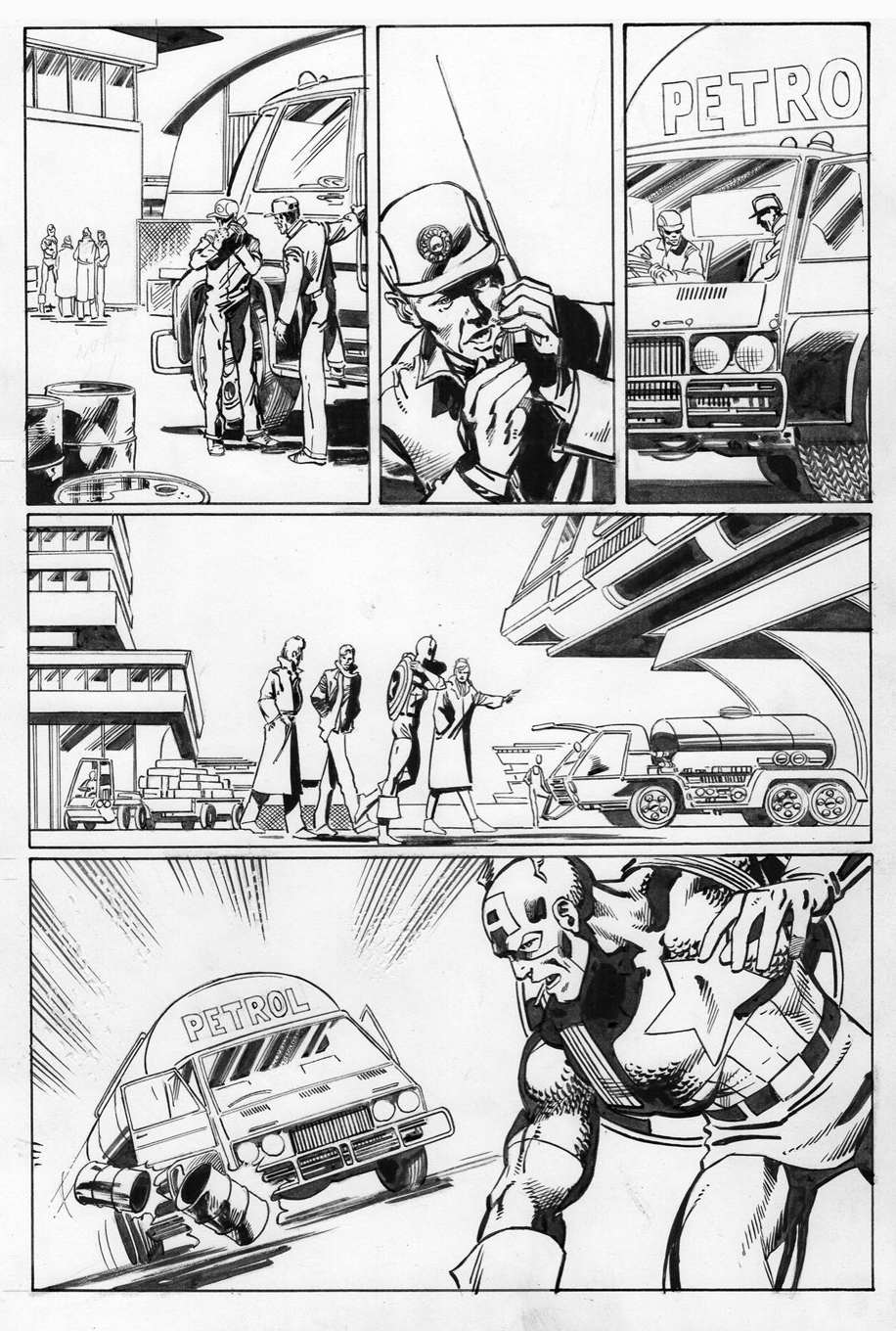 Captain America 256, P.4: Joe Rubinstein Inks, John Byrne Pencils