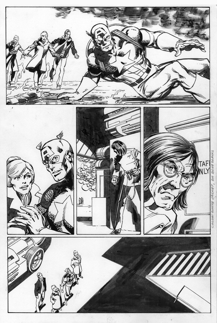 Captain America 256, P.5: Joe Rubinstein Inks, John Byrne Pencils