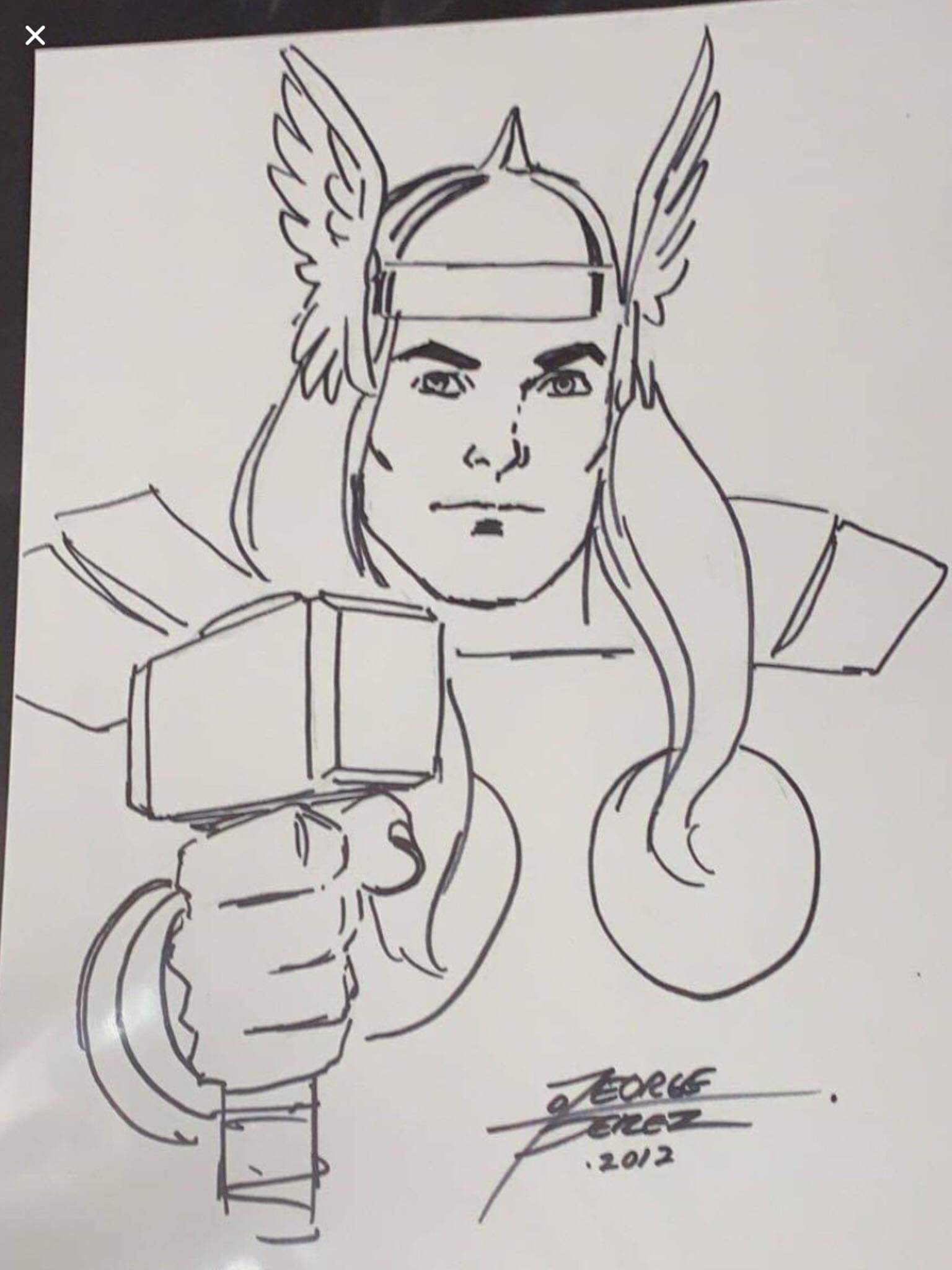 Thor: Before, George Perez Pencils