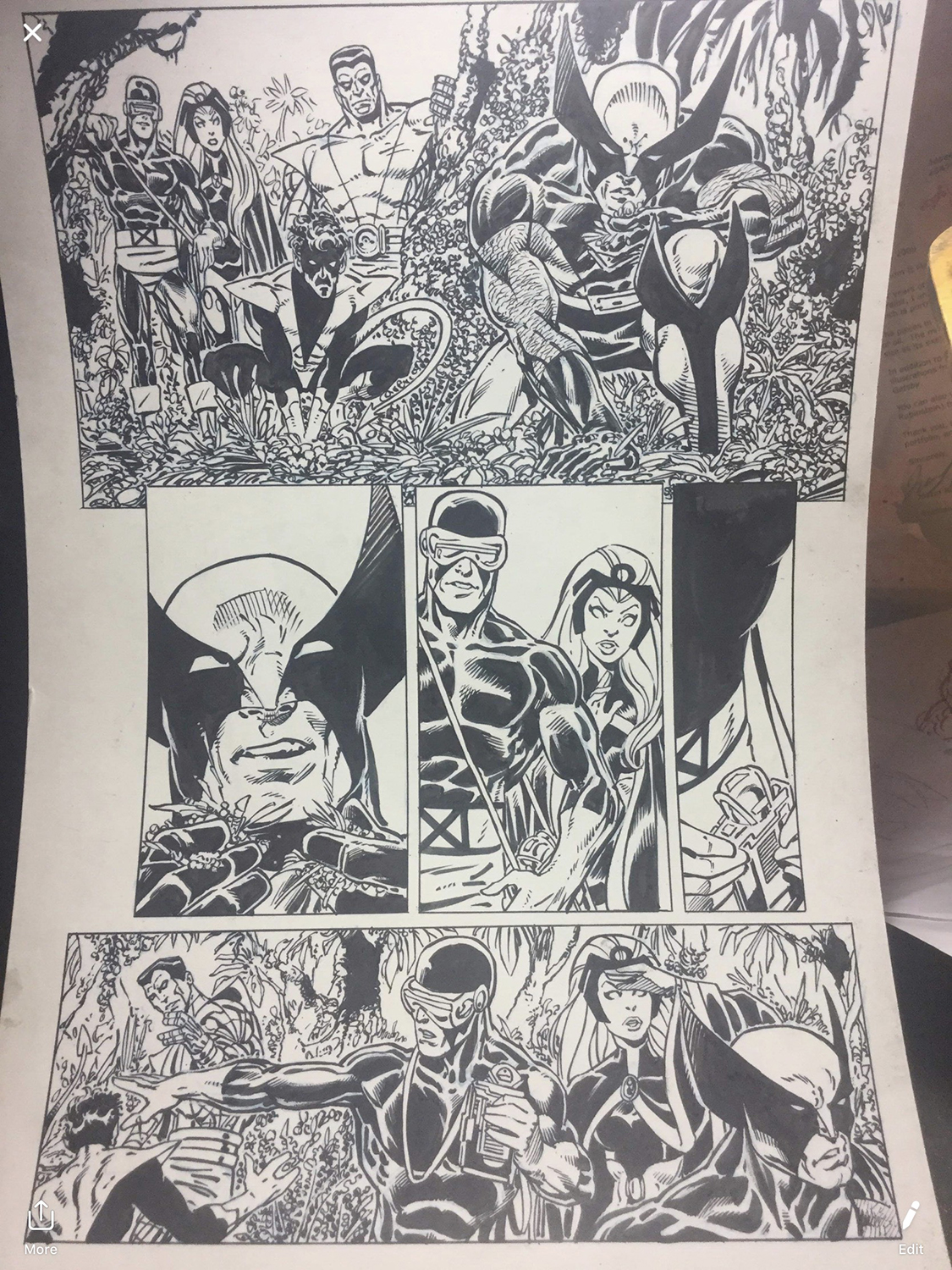 X-Men: Joe Rubinstein Inks, John Byrne Pencils